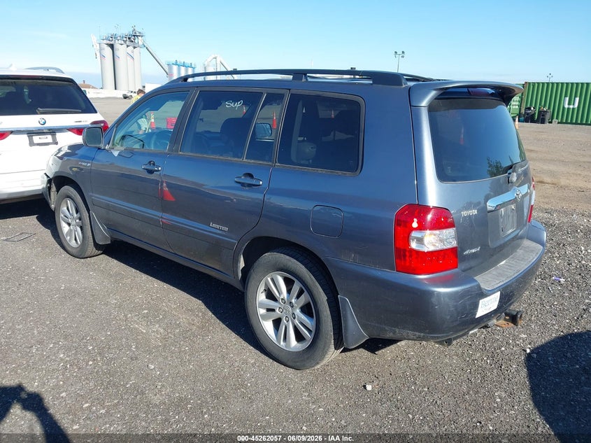 2007 Toyota Highlander hybrid VIN JTEEW21A670043707 IAAI salvage auction — FRONT END, Mv-907A (New York), sold $475 on 2026-07-07 (photo 3)