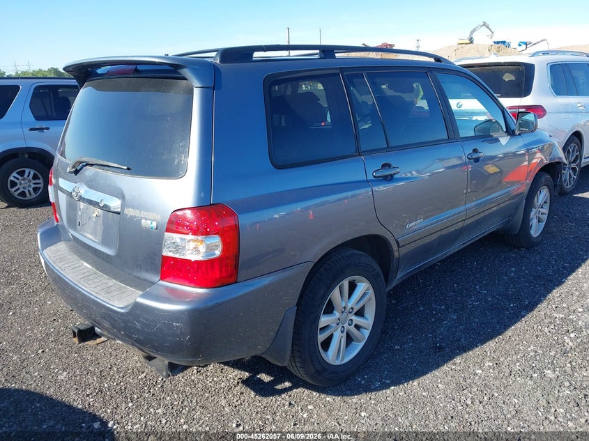 2007 Toyota Highlander hybrid VIN JTEEW21A670043707 IAAI salvage auction — FRONT END, Mv-907A (New York), sold $475 on 2026-07-07 (photo 4)