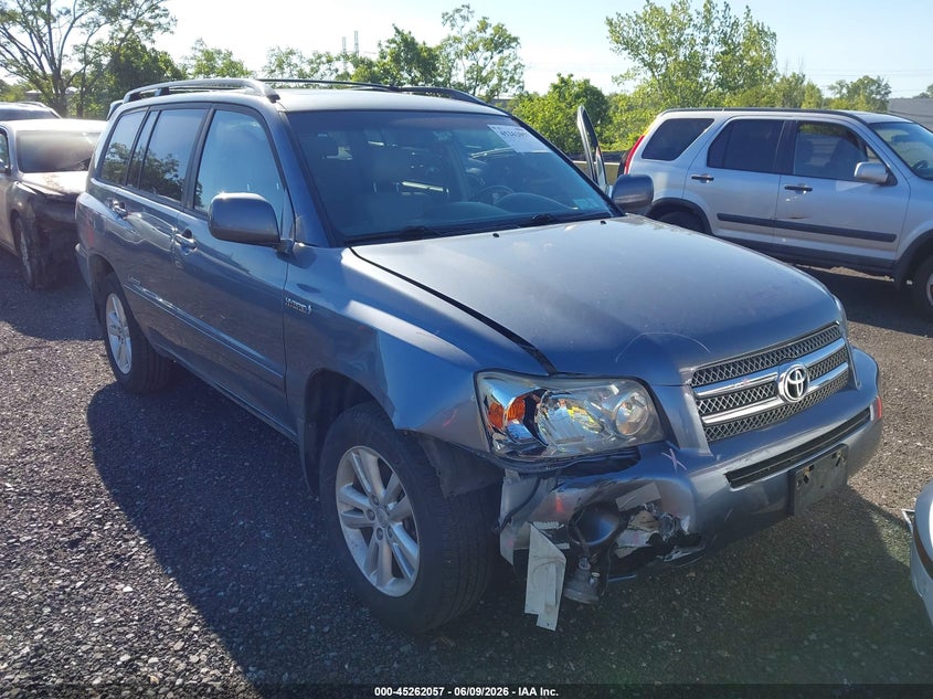 2007 Toyota Highlander hybrid VIN JTEEW21A670043707 IAAI salvage auction — FRONT END, Mv-907A (New York), sold $475 on 2026-07-07 (photo 6)
