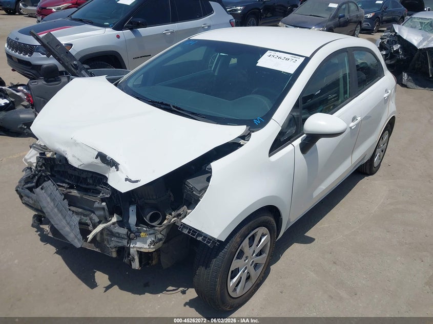 2016 Kia Rio VIN KNADM5A33G6676264 IAAI salvage auction — NORMAL WEAR, Salvage (California), sold $450 on 2026-07-08 (photo 2)