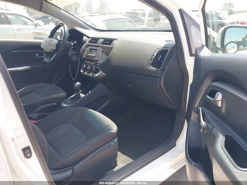 2016 Kia Rio VIN KNADM5A33G6676264 IAAI salvage auction — NORMAL WEAR, Salvage (California), sold $450 on 2026-07-08 (photo 5)