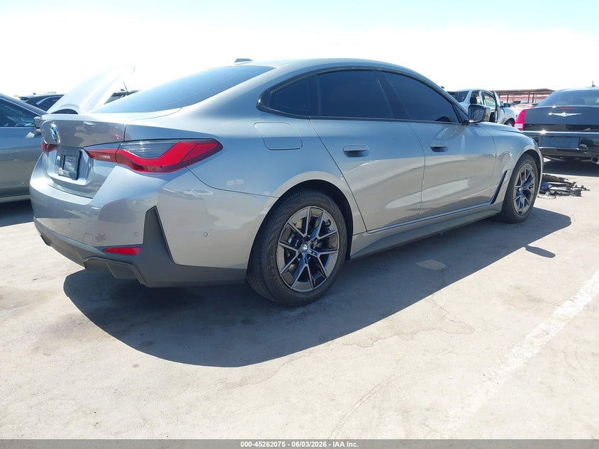 2024 BMW I4 VIN WBY43AW00RFS66259 IAAI salvage auction — LEFT FRONT, Salvage Title, sold $14,950 on 2026-07-07 (photo 4)