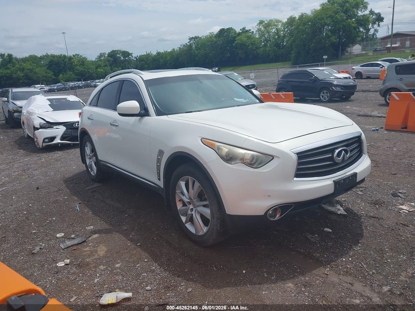 2012 Infiniti Fx VIN JN8AS1MW0CM156396 IAAI salvage auction — NORMAL WEAR, Clear (Montana), sold $1,075 on 2026-07-30 (photo 1)