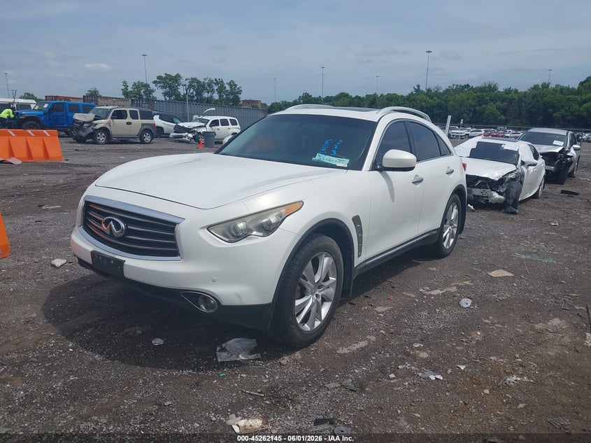 2012 Infiniti Fx VIN JN8AS1MW0CM156396 IAAI salvage auction — NORMAL WEAR, Clear (Montana), sold $1,075 on 2026-07-30 (photo 2)