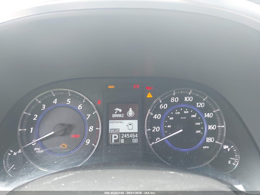 2012 Infiniti Fx VIN JN8AS1MW0CM156396 IAAI salvage auction — NORMAL WEAR, Clear (Montana), sold $1,075 on 2026-07-30 (photo 7)