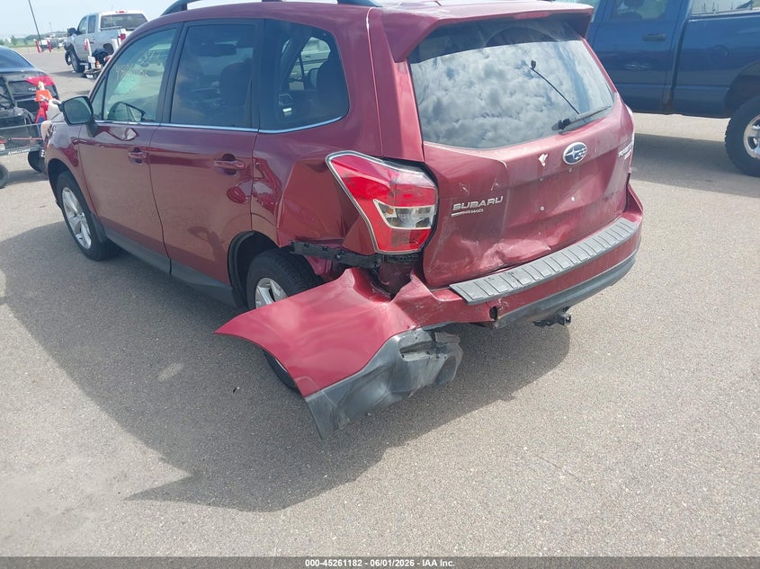 2014 Subaru Forester VIN JF2SJAHC7EH511533 IAAI salvage auction — REAR END, Salvage (Minnesota), sold $800 on 2026-07-13 (photo 6)