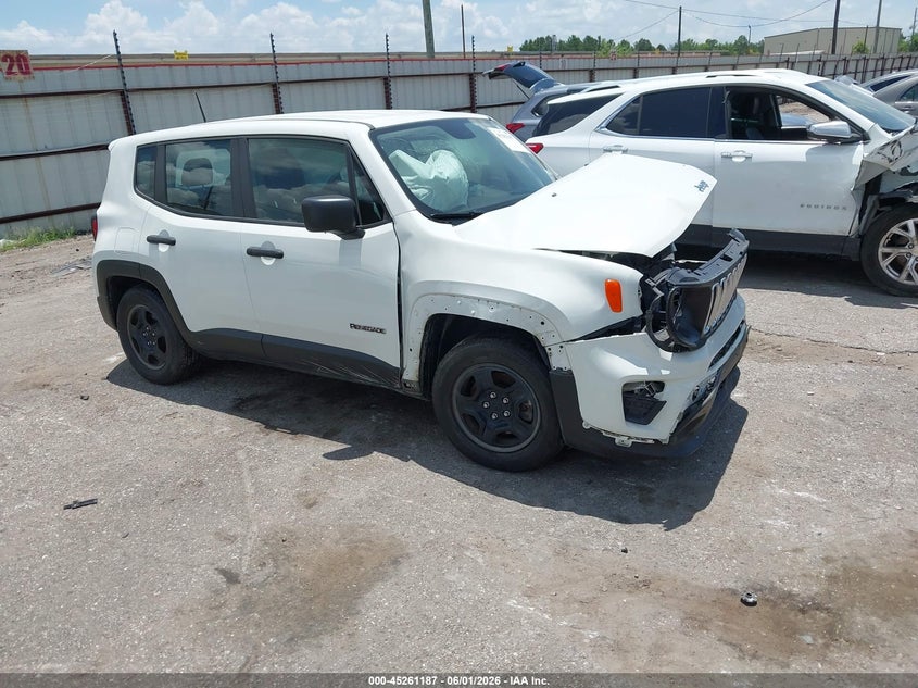 2019 Jeep Renegade VIN ZACNJAAB4KPK14637 IAAI salvage auction — FRONT END, Salvage Title, sold $675 on 2026-08-19 (photo 1)