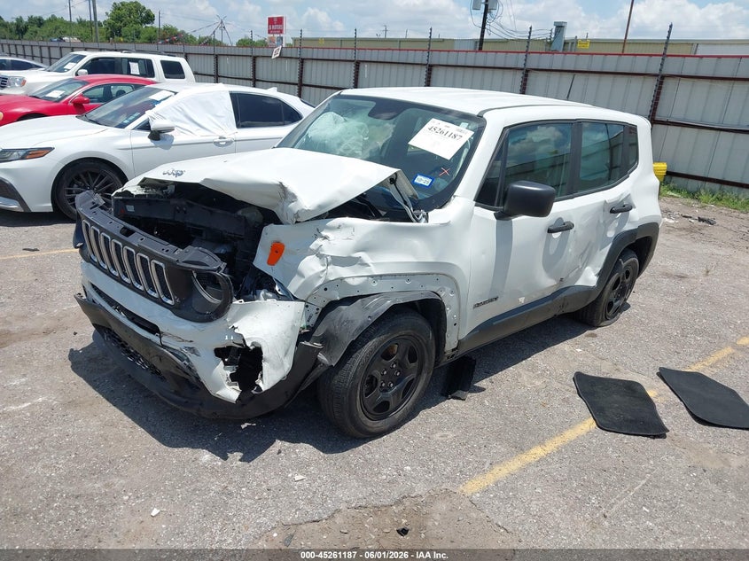 2019 Jeep Renegade VIN ZACNJAAB4KPK14637 IAAI salvage auction — FRONT END, Salvage Title, sold $675 on 2026-08-19 (photo 2)