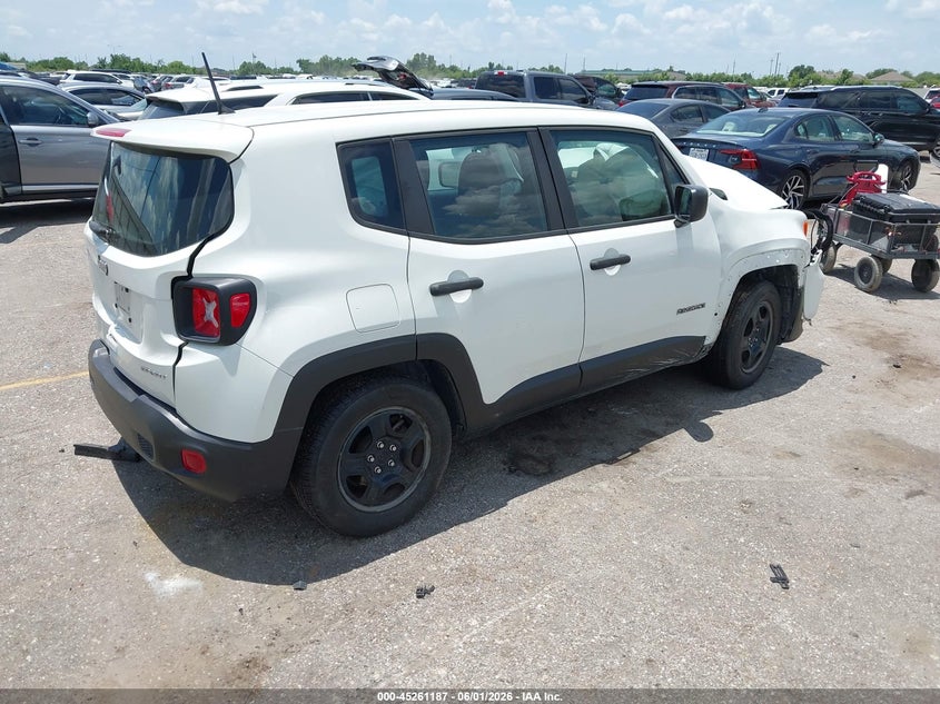 2019 Jeep Renegade VIN ZACNJAAB4KPK14637 IAAI salvage auction — FRONT END, Salvage Title, sold $675 on 2026-08-19 (photo 4)