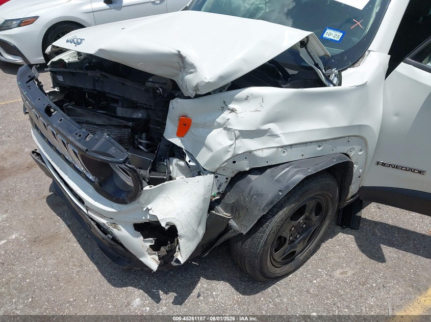 2019 Jeep Renegade VIN ZACNJAAB4KPK14637 IAAI salvage auction — FRONT END, Salvage Title, sold $675 on 2026-08-19 (photo 6)