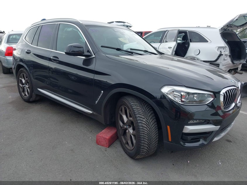 2021 BMW X3 VIN 5UXTY3C02M9E37228 IAAI salvage auction — LEFT SIDE, Salvage Title, sold $4,900 on 2026-07-23 (photo 1)