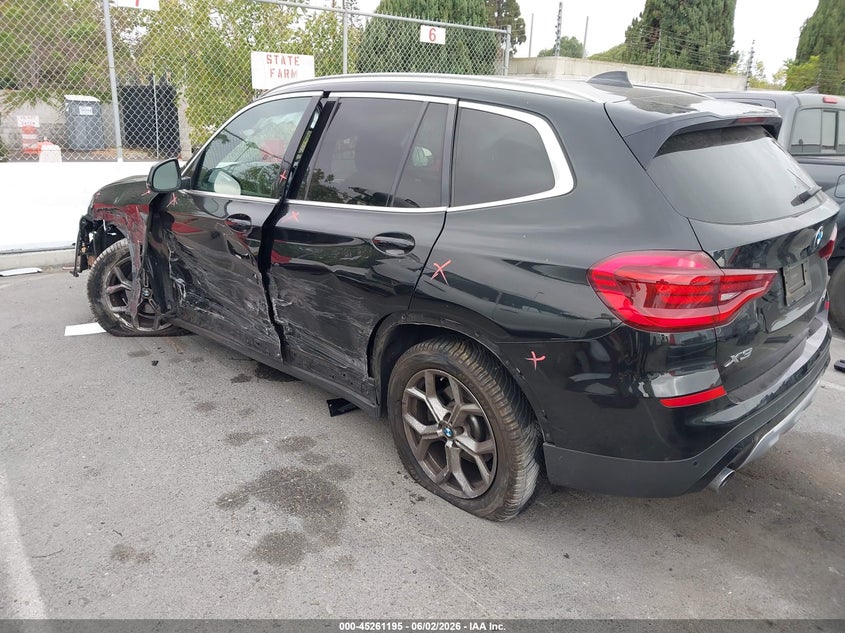 2021 BMW X3 VIN 5UXTY3C02M9E37228 IAAI salvage auction — LEFT SIDE, Salvage Title, sold $4,900 on 2026-07-23 (photo 3)