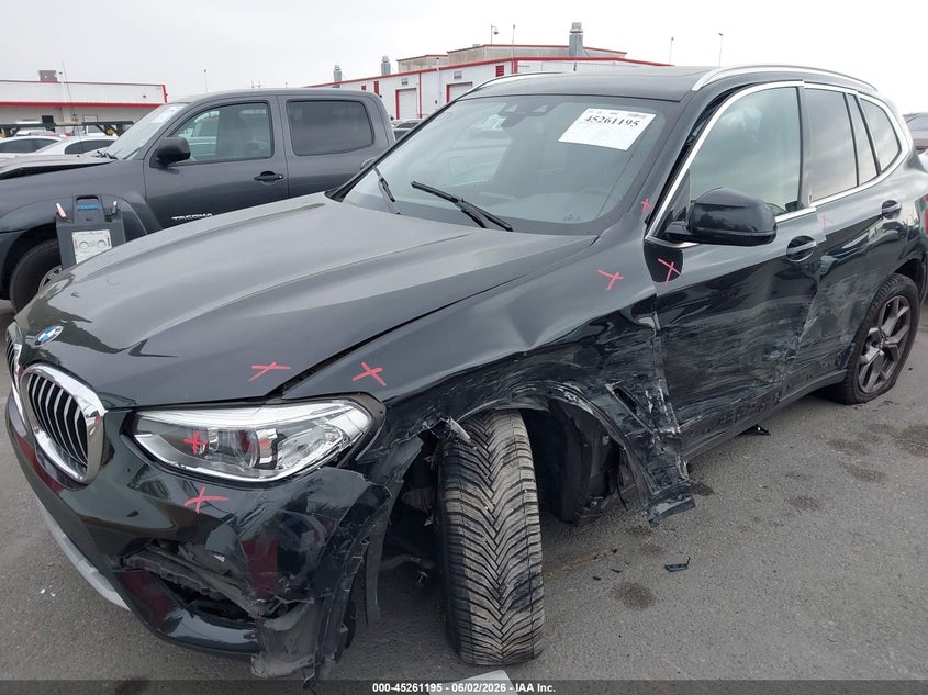 2021 BMW X3 VIN 5UXTY3C02M9E37228 IAAI salvage auction — LEFT SIDE, Salvage Title, sold $4,900 on 2026-07-23 (photo 6)