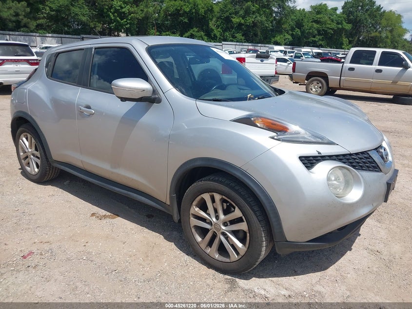 2016 Nissan Juke VIN JN8AF5MR8GT601193 IAAI salvage auction — HAIL, Original (Texas), sold $1,300 on 2026-07-30 (photo 1)