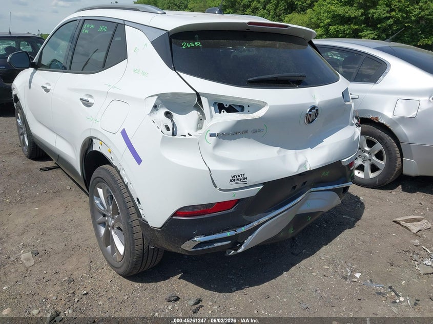 2022 Buick Encore gx VIN KL4MMFSL3NB146110 IAAI salvage auction — FRONT & REAR, Salvage (Massachusetts), sold $3,000 on 2026-07-28 (photo 6)