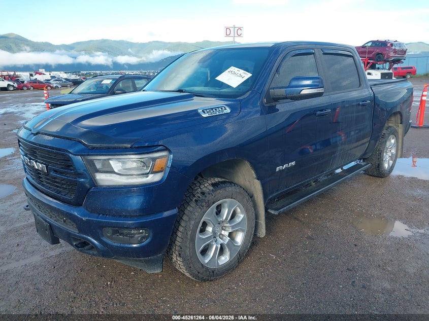 2020 Ram 1500 VIN 1C6SRFFT7LN227431 IAAI salvage auction — EXTERIOR BURN, Salvage (Idaho), sold $9,500 on 2026-07-29 (photo 2)