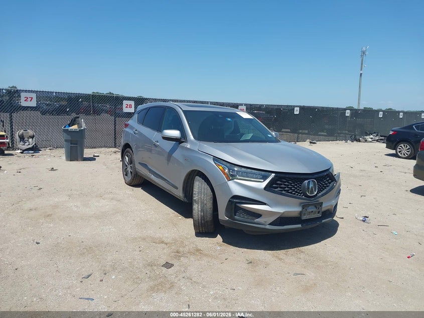 2021 Acura Rdx VIN 5J8TC2H60ML009098 IAAI salvage auction — LEFT FRONT, Original (Texas), sold $9,000 on 2026-07-30 (photo 1)