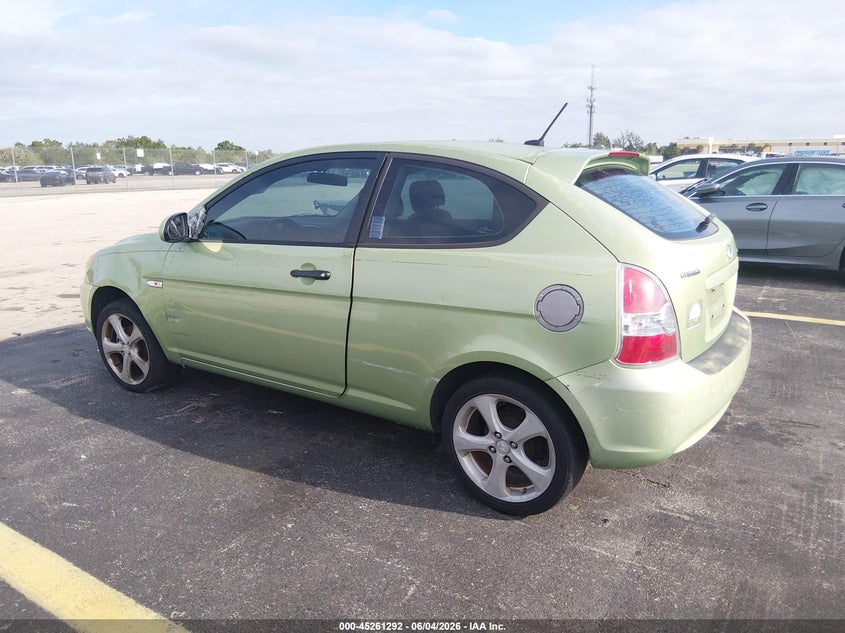 2008 Hyundai Accent VIN KMHCN36C18U083956 IAAI salvage auction — RIGHT FRONT, Rebuildable (Florida), sold $400 on 2026-07-09 (photo 3)