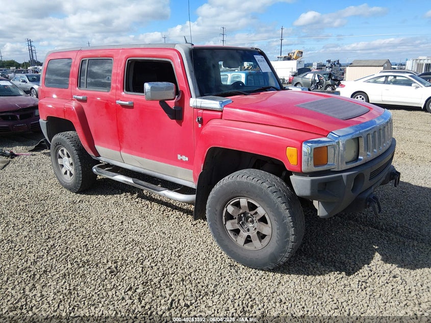 2007 Hummer H3 VIN 5GTDN13E678147685 IAAI salvage auction — UNKNOWN, Salvage (Texas), sold $500 on 2026-07-29 (photo 1)