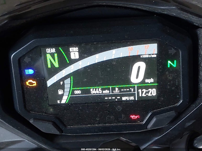 2023 Kawasaki Ninja VIN ML5EXER19PDA83261 IAAI salvage auction — SIDE, Salvage (Indiana), sold $25 on 2026-07-29 (photo 7)