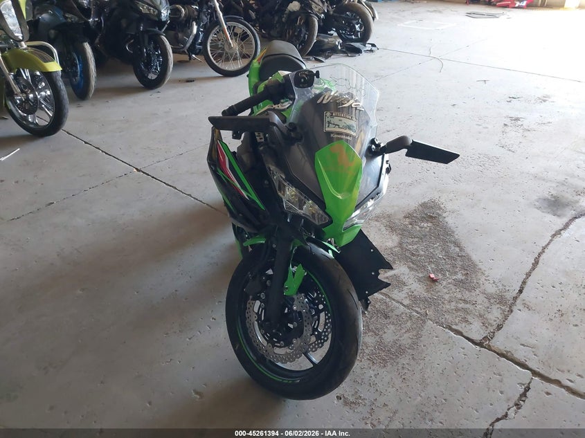 2023 Kawasaki Ninja VIN ML5EXER19PDA83261 IAAI salvage auction — SIDE, Salvage (Indiana), sold $25 on 2026-07-29 (photo 5)