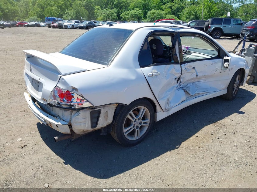 2004 Mitsubishi Lancer VIN JA3AJ66F24U016617 IAAI salvage auction — RIGHT SIDE, Salvage (Idaho), sold $400 on 2026-07-08 (photo 4)