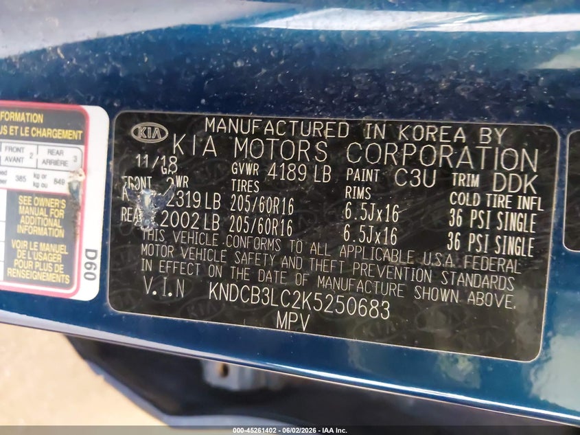 2019 Kia Niro VIN KNDCB3LC2K5250683 IAAI salvage auction — LEFT SIDE, Salvage (Minnesota), sold $5,550 on 2026-07-15 (photo 9)