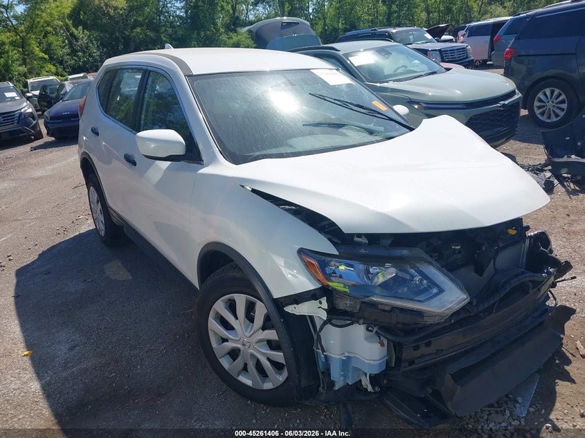 2017 Nissan Rogue VIN JN8AT2MV6HW011482 IAAI salvage auction — FRONT END, Salvage Title, sold $600 on 2026-07-14 (photo 1)