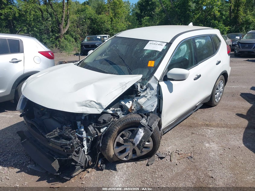 2017 Nissan Rogue VIN JN8AT2MV6HW011482 IAAI salvage auction — FRONT END, Salvage Title, sold $600 on 2026-07-14 (photo 2)