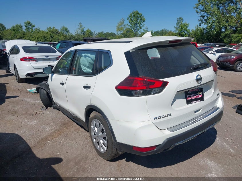 2017 Nissan Rogue VIN JN8AT2MV6HW011482 IAAI salvage auction — FRONT END, Salvage Title, sold $600 on 2026-07-14 (photo 3)