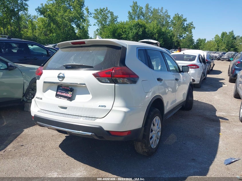 2017 Nissan Rogue VIN JN8AT2MV6HW011482 IAAI salvage auction — FRONT END, Salvage Title, sold $600 on 2026-07-14 (photo 4)