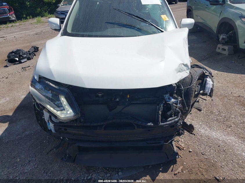 2017 Nissan Rogue VIN JN8AT2MV6HW011482 IAAI salvage auction — FRONT END, Salvage Title, sold $600 on 2026-07-14 (photo 6)