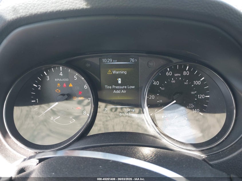 2017 Nissan Rogue VIN JN8AT2MV6HW011482 IAAI salvage auction — FRONT END, Salvage Title, sold $600 on 2026-07-14 (photo 7)