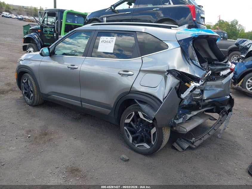 2024 Kia Seltos VIN KNDETCA74R7498492 IAAI salvage auction — REAR END, Salvage (Pennsylvania), sold $4,700 on 2026-07-28 (photo 3)