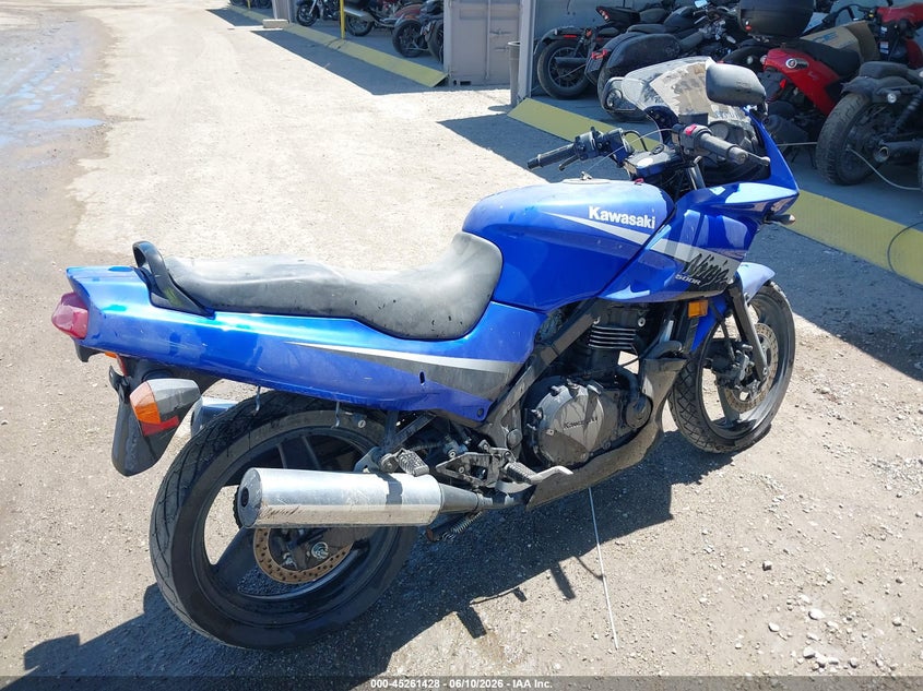 2007 Kawasaki Ex500 VIN JKAEXVD157A103608 IAAI salvage auction — LEFT & RIGHT, Salvage (Idaho), sold $250 on 2026-07-22 (photo 4)