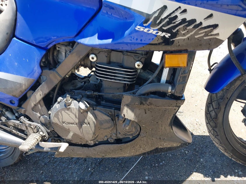 2007 Kawasaki Ex500 VIN JKAEXVD157A103608 IAAI salvage auction — LEFT & RIGHT, Salvage (Idaho), sold $250 on 2026-07-22 (photo 8)
