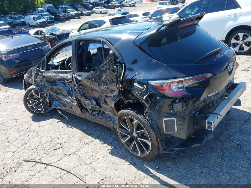 2019 Toyota Corolla VIN JTNK4RBE9K3045557 IAAI salvage auction — FRONT & REAR, Salvage Title, sold $1,950 on 2026-07-15 (photo 3)