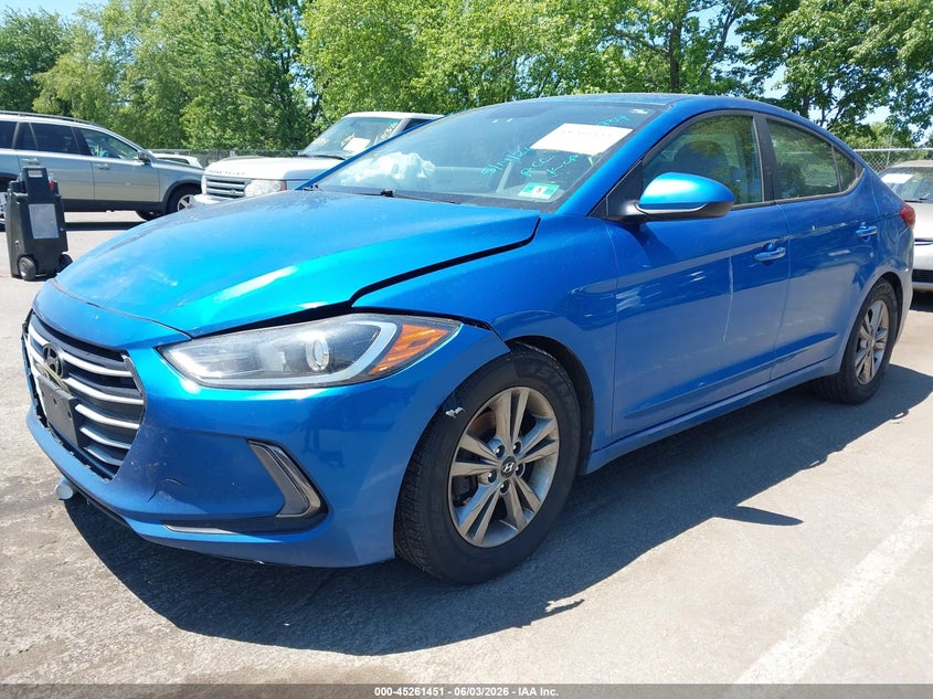 2017 Hyundai Elantra VIN KMHD84LF2HU106483 IAAI salvage auction — FRONT END, Salvage Title, sold $1,025 on 2026-07-20 (photo 2)