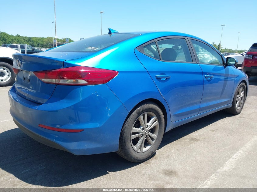 2017 Hyundai Elantra VIN KMHD84LF2HU106483 IAAI salvage auction — FRONT END, Salvage Title, sold $1,025 on 2026-07-20 (photo 4)