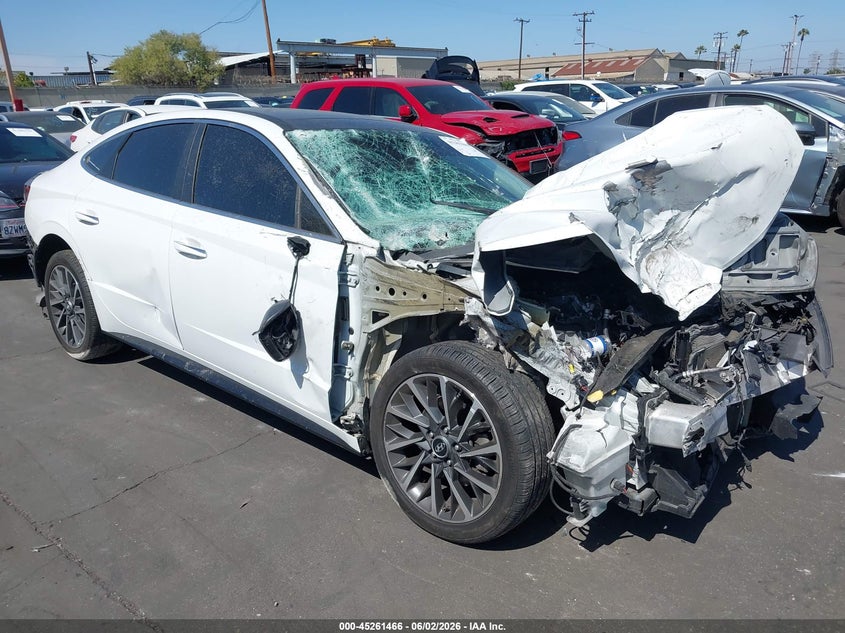 2020 Hyundai Sonata VIN 5NPEH4J2XLH025470 IAAI salvage auction — FRONT & REAR, Salvage Title, sold $700 on 2026-07-22 (photo 1)