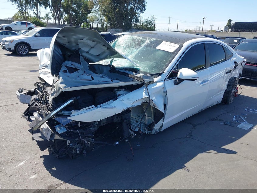2020 Hyundai Sonata VIN 5NPEH4J2XLH025470 IAAI salvage auction — FRONT & REAR, Salvage Title, sold $700 on 2026-07-22 (photo 2)