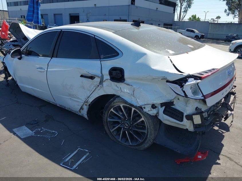 2020 Hyundai Sonata VIN 5NPEH4J2XLH025470 IAAI salvage auction — FRONT & REAR, Salvage Title, sold $700 on 2026-07-22 (photo 3)