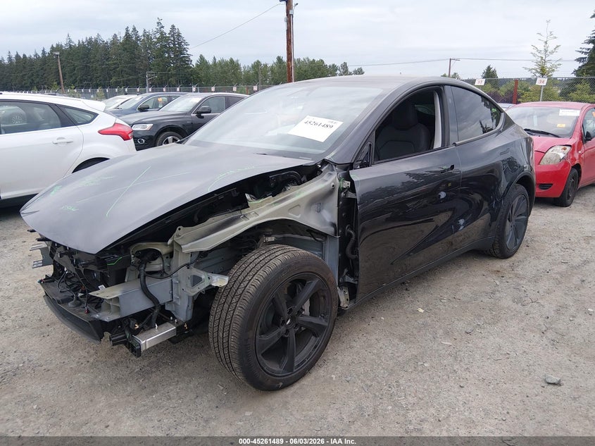 2026 Tesla Model y VIN 7SAYGDED1TF398796 IAAI salvage auction — FRONT END, Salvage Title, sold $18,300 on 2026-08-02 (photo 2)