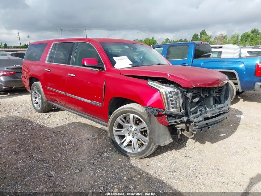 2015 Cadillac Escalade VIN 1GYS4JKJ3FR176984 IAAI salvage auction — FRONT END, Salvage Title, sold $4,200 on 2026-09-10 (photo 1)