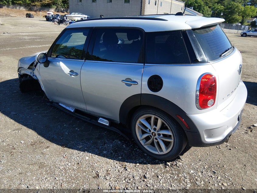 2013 Mini Countryman VIN WMWZC3C54DWP24524 IAAI salvage auction — LEFT FRONT, Salvage Title, sold $450 on 2026-08-07 (photo 3)