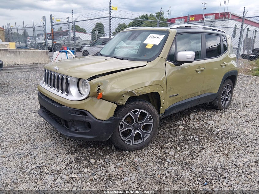 2015 Jeep Renegade VIN ZACCJBDT0FPB70696 IAAI salvage auction — LEFT SIDE, Salvage (West Virginia), sold $1,525 on 2026-08-12 (photo 2)