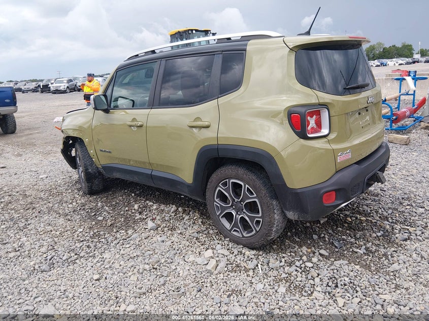 2015 Jeep Renegade VIN ZACCJBDT0FPB70696 IAAI salvage auction — LEFT SIDE, Salvage (West Virginia), sold $1,525 on 2026-08-12 (photo 3)