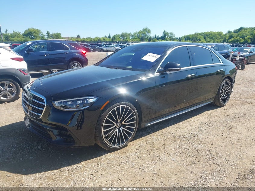 2022 Mercedes-benz S-klasse VIN W1K6G7GB1NA100606 IAAI salvage auction — REAR END, Salvage (Illinois), sold $37,800 on 2026-07-30 (photo 2)