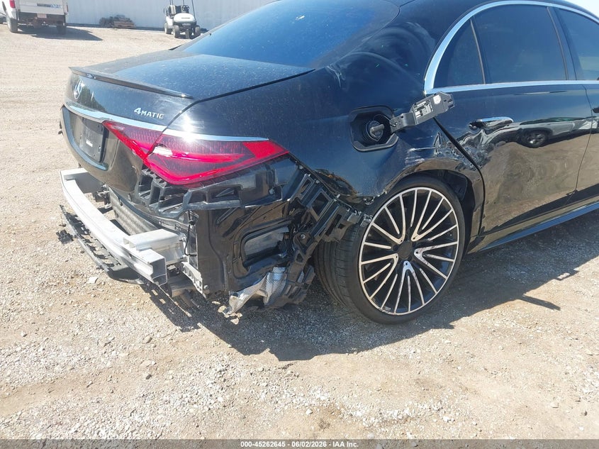 2022 Mercedes-benz S-klasse VIN W1K6G7GB1NA100606 IAAI salvage auction — REAR END, Salvage (Illinois), sold $37,800 on 2026-07-30 (photo 6)