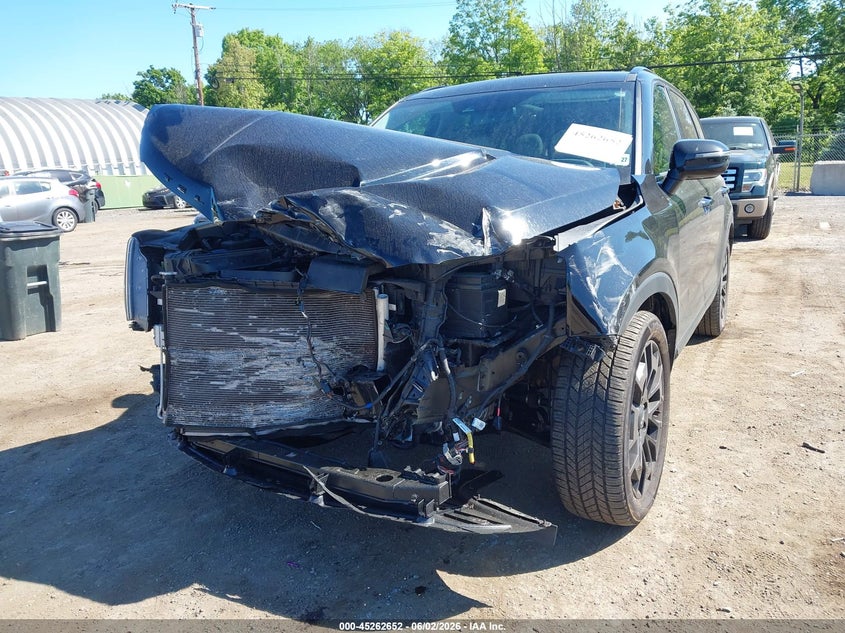 2022 Kia Telluride VIN 5XYP5DHC8NG296344 IAAI salvage auction — FRONT END, Salvage Title, sold $5,550 on 2026-07-23 (photo 6)